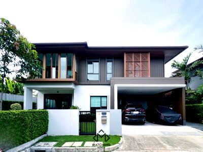 บ้านเดี่ยว ถนนสุขุมวิท : ขาย บุราสิริ พัฒนาการ 4นอน แต่งสวนสวย ใกล้คลับเฮ้าส์ พร้อมอยู่ 098-654-2399