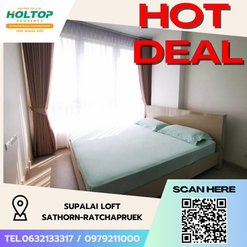 #S5866  For Rent Supalai Loft Sathorn-Ratchapruek