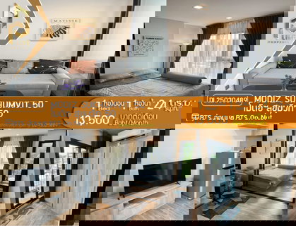 รูปภาพ MDL25030489 Condo for rent at Modiz Sukhumvit 50 (MODIZ Sukhumvit 50), ready to move in. Call urgently 0653619502 LineID @897iyzll