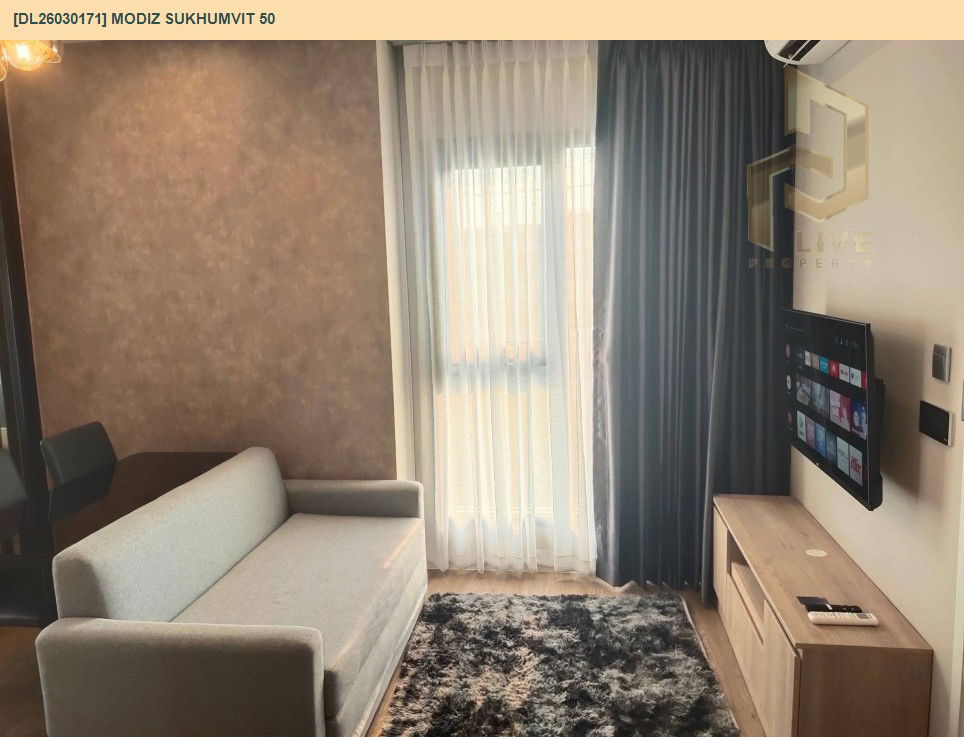 รูป DL26030171 ให้เช่าคอนโด โมดิซ สุขุมวิท 50 (MODIZ Sukhumvit 50) ใกล้ BTS อ่อนนุช พร้อมเข้าอยู่ โทรด่วน 0653619502 LineID @897iyzll - รูปที่ 3/7