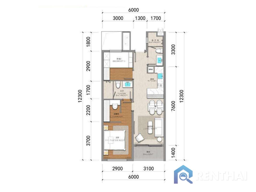 For sale condo 2 bedrooms at AYANA Heights Seaview Residence - image 3