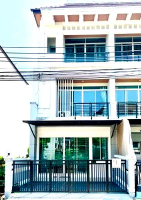 Home office for rent MRT Si Udom : 📢 [For Rent] ✨ RARE ITEM! ✨ Baan Klang Muang Urbanion Srinakarin, Luxury 3-Storey Townhome, 3 Bedrooms 3 Bathrooms, Prime Main Road Zone 