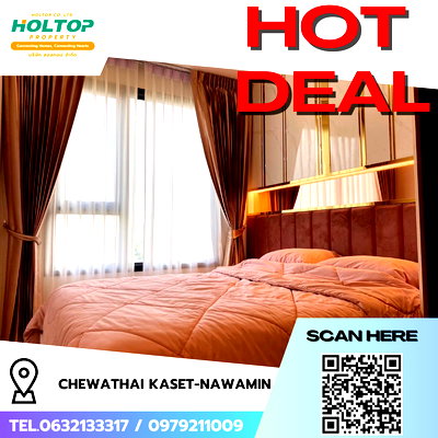 Condos for rent : #R9542 🎉 070369 Condo for rent: Chewathai Kaset-Nawamin