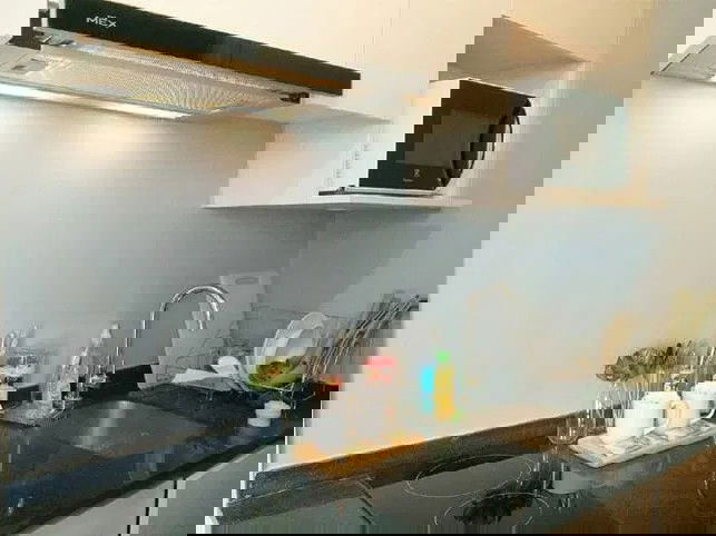 รูป **ขายห้อง**คอนโดโนเบิล รีวอลฟ์ รัชดา (Noble Revolve Ratchada) เฟอร์ครบ + พร้อมอยู่ สนใจทัก Line ID: @ProPlus - รูปที่ 5/7