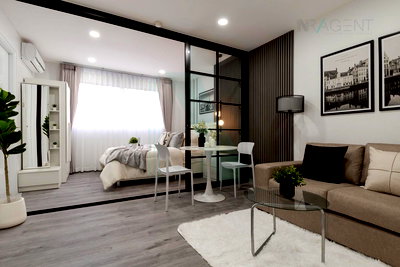 ขายคอนโด : ขายคอนโด ลุมพินี เซ็นเตอร์ นวมินทร์ อาคาร A ชั้น 2 1 ห้องนอน ขนาด 29 ตรม ใกล้ แฮปปี้แลนด์เซ็นเตอร์