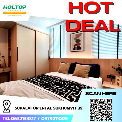 คอนโดให้เช่า : #R9540 🎉 070369 ให้เช่าคอนโด Supalai Oriental Sukhumvit 39 