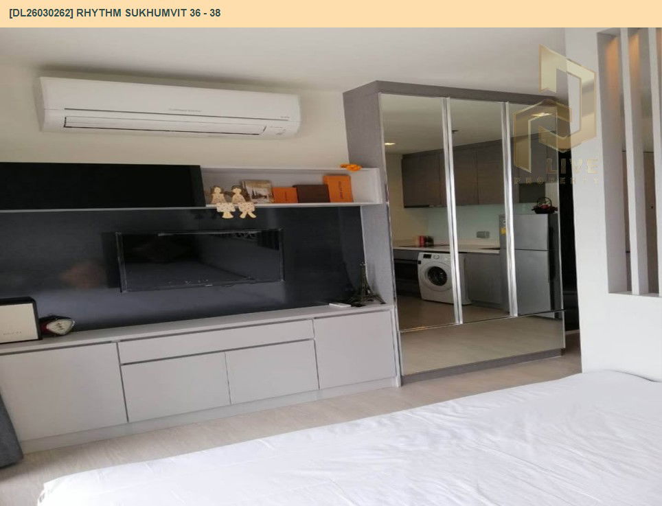 รูป DL26030262 ให้เช่าคอนโด ริทึ่ม สุขุมวิท 36 - 38 (Rhythm Sukhumvit 36 - 38) ใกล้ BTS ทองหล่อ พร้อมเข้าอยู่ โทรด่วน 0653619502 LineID @897iyzll - รูปที่ 4/9