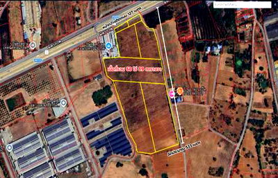 ที่ดิน ม.เทคโนโลยีสุรนารี :  ขายที่ดินแปลงใหญ่ ติดถนนโคราช–ขอนแก่น ทำเลทองเพื่อการลงทุน