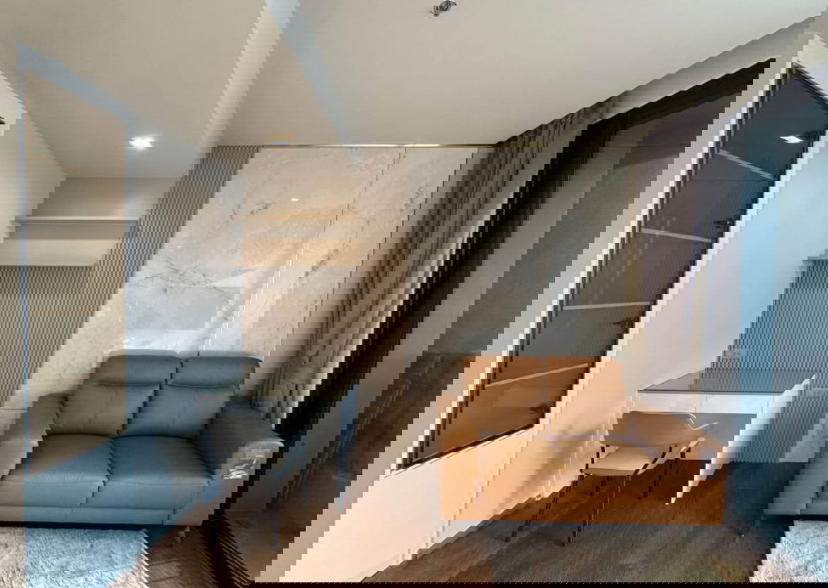 รูป 📌✅ให้เช่า คอนโด Ideo Q Sukhumvit 36 (ห้องมุม ชั้น42 วิวสวย เฟอร์นิเจอร์ครบ ใกล้ Bts ทองหล่อ 450 เมตร) 🛁มีอ่าง - รูปที่ 4/9