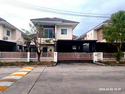 ขายบ้านเดี่ยว : ขายถูกมาก บ้านเดี่ยวหลังใหญ่ ม.มณิรินทร์วิลเลจ หนองมน