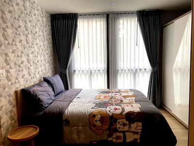 Condos for rent : P-147490 Serene Garden View! Chambers Onnut 1-Bed Near Onnut BTS 14,500 THB Line Id: @easythaihome 085-592-2897
