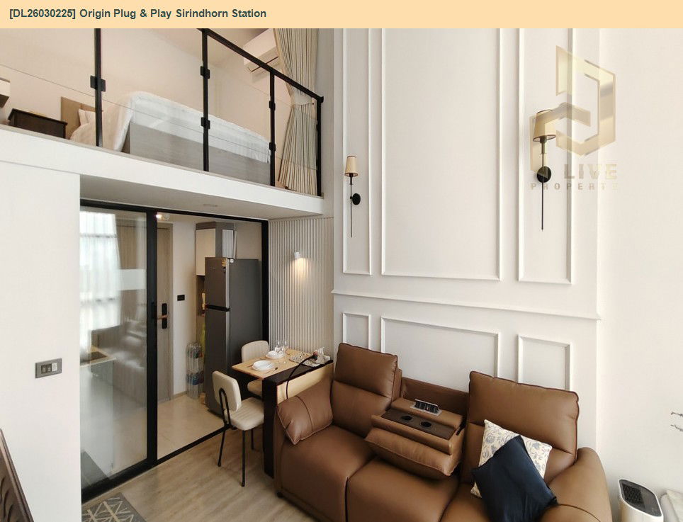 รูป DL26030225 ให้เช่าคอนโด ออริจิ้น ปลั๊ก แอนด์ เพลย์ สิรินธร สเตชั่น (Origin Plug & Play Sirindhorn Station) ใกล้ MRT สิรินธร พร้อมเข้าอยู่ โทรด่วน 0800343450 LineID @655ebbvc - รูปที่ 3/21