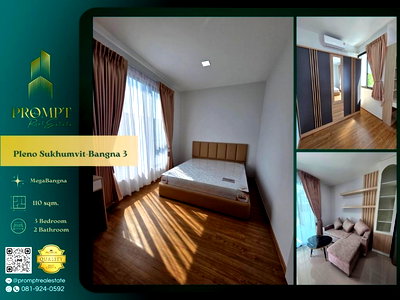 เช่าบ้านเดี่ยว นิคมอุตสาหกรรมบางปู : OP02065 - Pleno Sukhumvit-Bangna 3 
