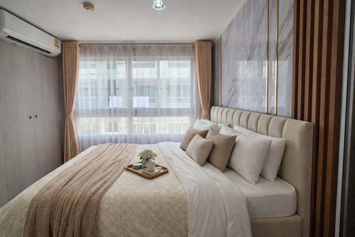 รูป 🔥ด่วน 7.9k เท่านั้น ให้เช่าคอนโดใกล้ BTSแบริ่ง : ลุมพินี วิลล์ สุขุมวิท 109 : 1 ห้องนอน กั้นแบ่งห้องเป็นสัดส่วน พร้อมอยู่ - รูปที่ 3/6