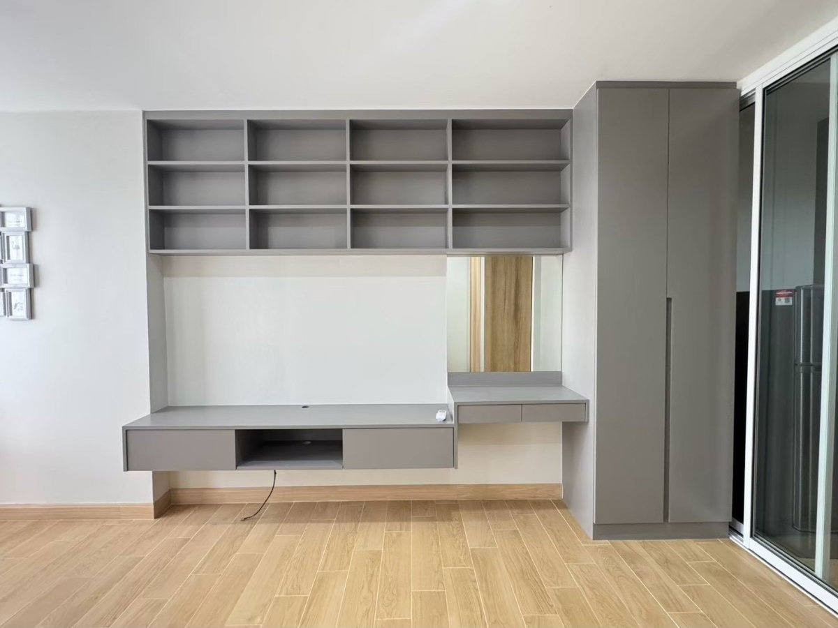 รูป 📣 #AirlinkResidence 9,000 บาท/เดือน คอนโดรีโนเวทใหม่ ใกล้สนามบินสุวรรณภูมิ ✈️ บิ้วอินใหม่ ปูพื้นใหม่ กั้นห้องใหม่ พร้อมเข้าอยู่✨🏡 - รูปที่ 3/11