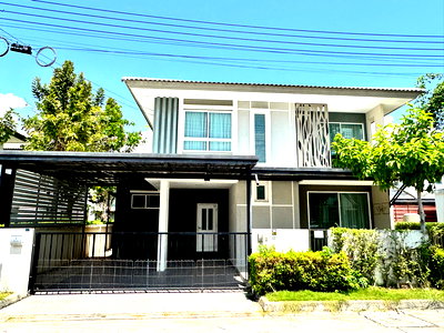 Houses for rent Asia Terminal Industrial Estate : 20,000 Baht per month. Renting out a 2-story detached house, 3 bedrooms, 3 bathrooms