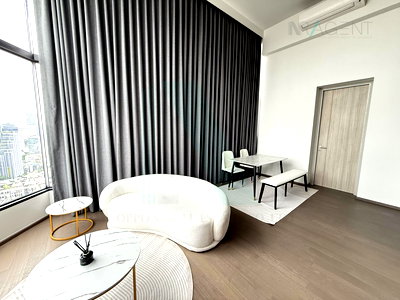 คอนโดให้เช่า : 🚩 ให้เช่าคอนโด พาร์ค ออริจิ้น จุฬา-สามย่าน อาคาร 1 ชั้น 33 Duplex 2 ห้องนอน ขนาด 84.00 ตรม ใกล้ ตลาดสามย่าน