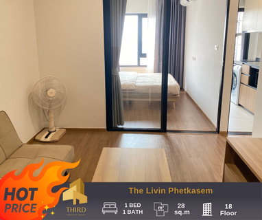 รูปภาพ 🔥The Livin  Phetkasem , Fully furniture  , ready to move in  👉🏻 contact  LineID:@thirdproperty 