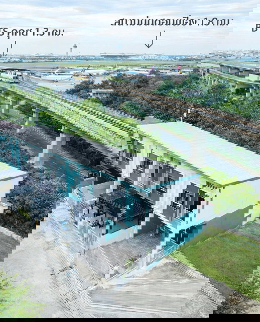 รูป BTS คูคต 1.3 กม. ทำเลติดถนนสายไหม รร.ประชานุกูล 700 ม. สนามบินดอนเมือง 1.8 กม เช่าทาวน์โฮม 2 ชั้น 3 นอน. - รูปที่ 2/3