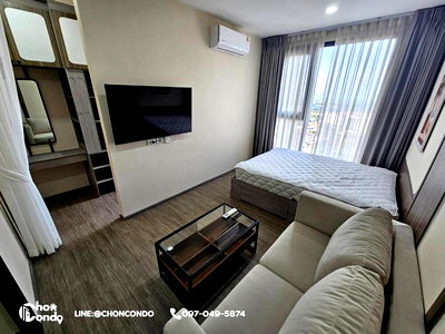 เช่าคอนโด ตลาดหนองมน : Origin Play Bangsaen ชั้น20----------ห้องใหม่+ตกแต่งสวย---------Tel 097-049-5874 (Line: @choncondo มี@ด้วย)