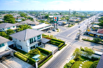 เช่าบ้านเดี่ยว ม.อีสเทิร์นเอเชีย : ใกล้ตลาดใหญ่ลำลูกกา บึงคำพร้อยเ ช่าบ้านเดี่ยว 4 นอน 58ตร.ว. 230 ตร.ม. วงแหวน-ลำลูกกาคลอง 6 3 น้ำ