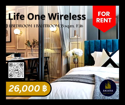 Condos for rent : 🟨🟨🟦🟦[FOR RENT] Life One Wireless🟦🟦🟨🟨 Click‼️ Akara Real Estate ✅✅✅ "Fast response, Prompt service, Full support"