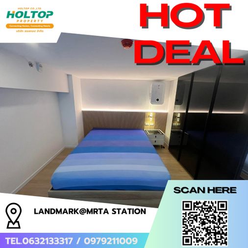 #R9550  🎉 080369 ให้เช่าคอนโด Landmark@MRTA Station (Siamese Rama9) 