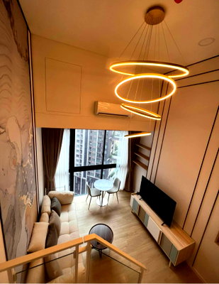 คอนโดให้เช่า : ✨Duplex 1 Bedroom Unit For Rent @ Landmark @MRTA Station (Siamese Rama9) ✨🏡