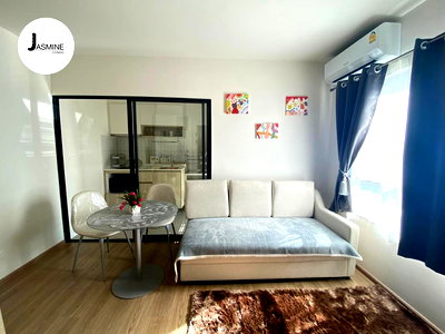 Condos for rent Surat Thani Hospital  : 📣For rent: Essence Ville Condo, a condo next to Central Surat Thani, rent 12,500 baht/month, 1-year contract, including common fees