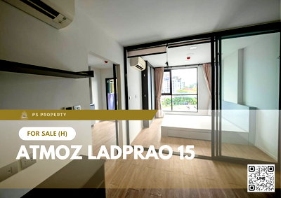 Condos for sale : Urgent sale! 📍 Atmoz Ladprao 15 📍 East-facing balcony. Convenient location near BTS Ha Yaek Ladprao station.