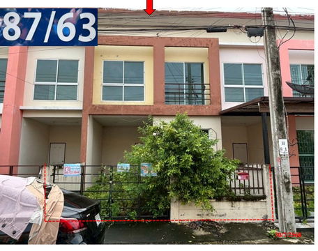 ทาวน์เฮ้าส์ เนื้อที่ทั้งหมด 82.8 ตารางเมตร 87/63 ม.เพ็ญศิริ 4 แขวงโคกแฝด เขตหนองจอก กรุงเทพมหานคร ราคา 1,980,000 บาท