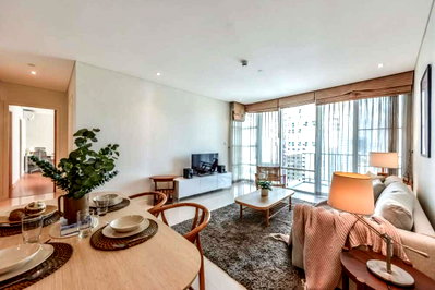 Condos for rent : For Rent ! Pet Friendly ! Fullerton Sukhumvit, 2 bed, 2 bath, city view, high floor, Good location, North Facing !!🔥Code C20230700153 furnished
