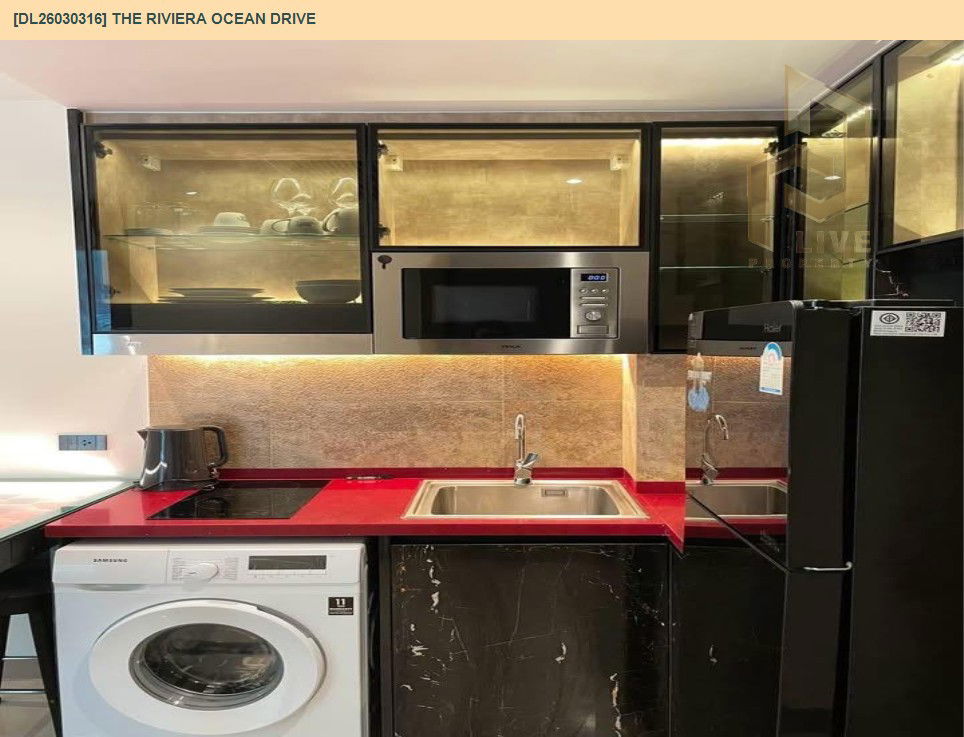 รูป DL26030316 ให้เช่าคอนโด เดอะ ริเวียร่า โอเชี่ยน ไดร์ฟ (The Riviera Ocean Drive) ใกล้ - พร้อมเข้าอยู่ โทรด่วน 0614453194 LineID @162cjixi - รูปที่ 6/10