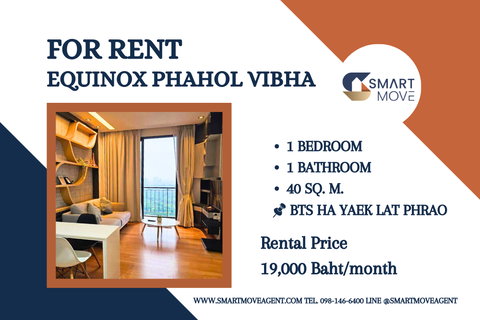รูปภาพ 🔥 สำหรับเช่า !! วิวสวน, ห้องกว้าง, ชั้นสูง 27++, ทำเลดี !! 🔥 Code C20240301042..Equinox Phahol Vibha, 1 นอน, 1 น้ำ, แต่งครบ, พร้อมเข้าอยู่ 📣📣
