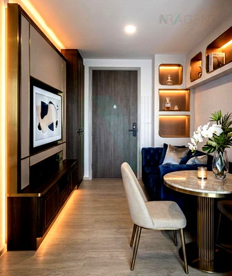 Condos for rent : 🎊 For Rent Condo NUE CROSS KHU KHOT STATION Building A, Floor 4,1 bed room, Room size 22 sqm