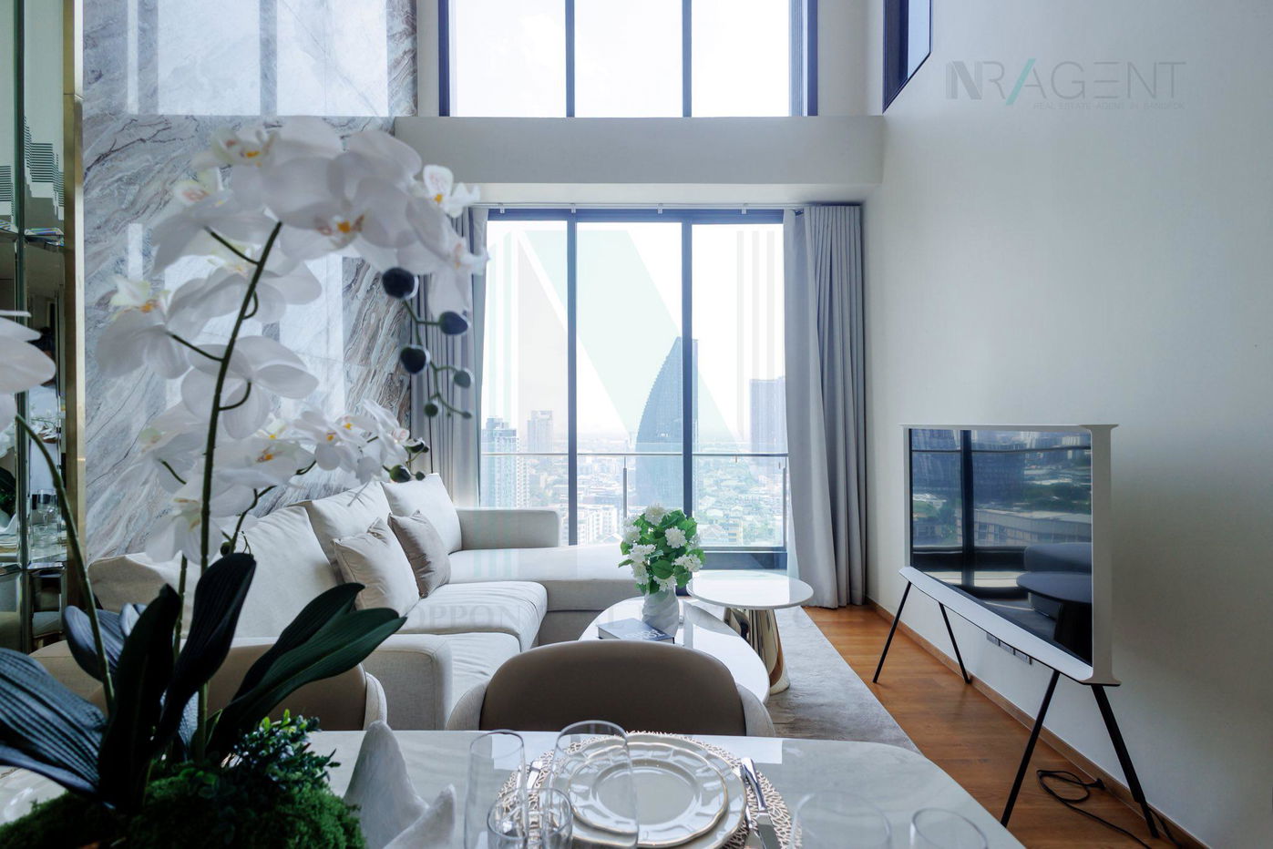 รูป 🔺 ให้เช่าคอนโด บีทนิค สุขุมวิท 32 อาคาร 1 ชั้น 27 Duplex 2 ห้องนอน ขนาด 105 ตรม ใกล้ Emporium - รูปที่ 5/8