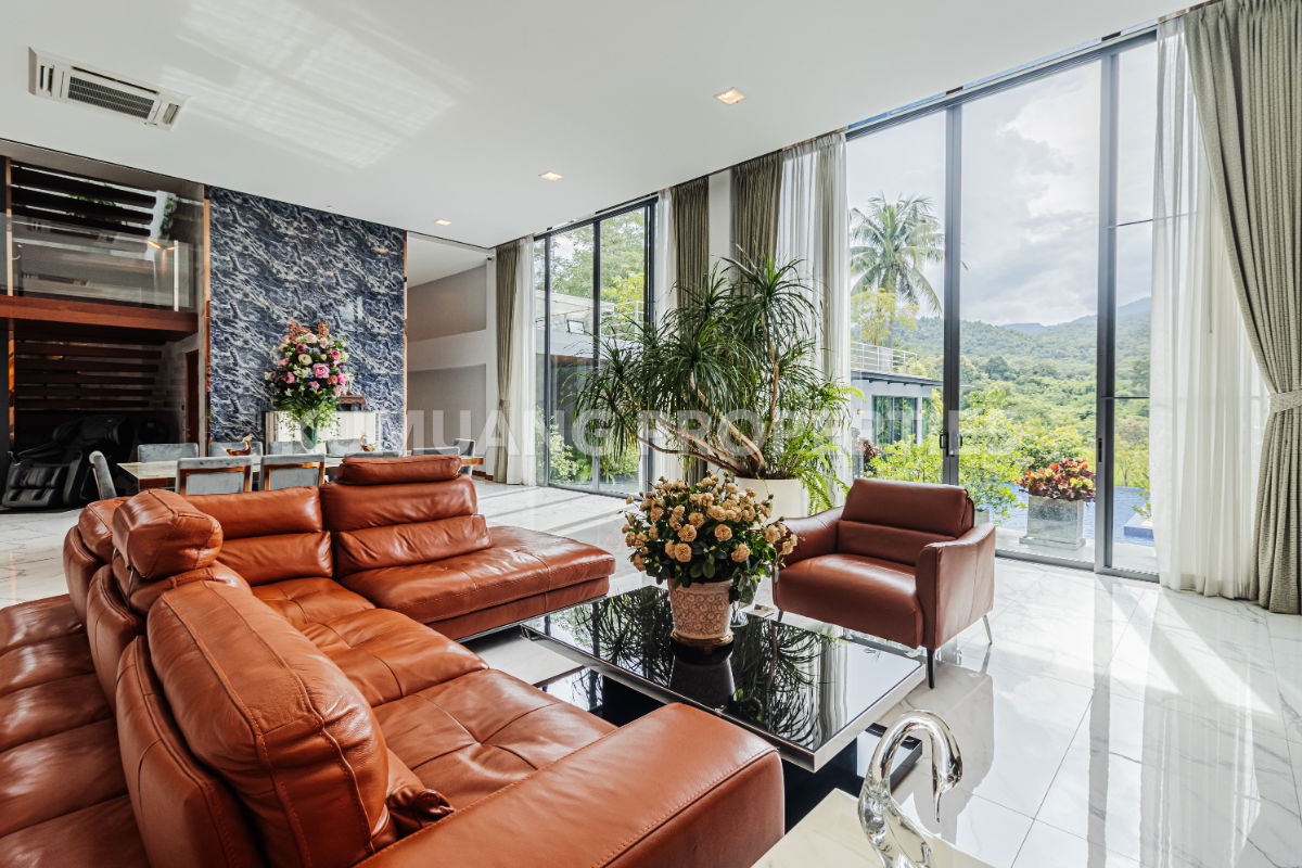 รูป บ้านหรูสไตล์โมเดิร์น พร้อมวิวภูเขาและทุ่งนา เนื้อที่กว่า 2 ไร่ ใกล้สถานที่ท่องเที่ยวชื่อดังแม่ริม - รูปที่ 26/47