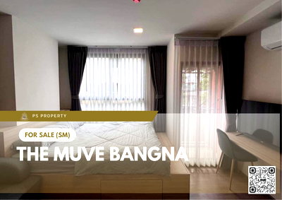 ขายคอนโด : ขายด่วน 📍 THE MUVE Bangna 📍 เฟอร์นิเจอร์ และ เครื่องใช้ไฟฟ้าครบ ใกล้ Mega Bangna