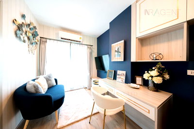 Condos for rent MRT Lat Phrao 101  : For Rent Condo FEEL CONDO LAT PHRAO 122 Building 1, Floor 2,1 bed room, Room size 27.00 sqm