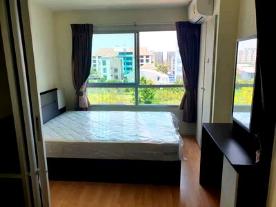 Condos for rent : 🎉 For Rent Condo LUMPINI VILLE ONNUT - LAT KRABANG Building C, Floor 5,1 bed room, Room size 26.00 sqm