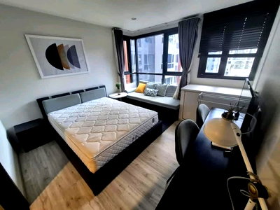 เช่าคอนโด MRT ห้วยขวาง : #A124200 ✅ 5/3/69  ให้เช่า XT Huaikhwang 📲📢สอบถาม ld line @condoboy