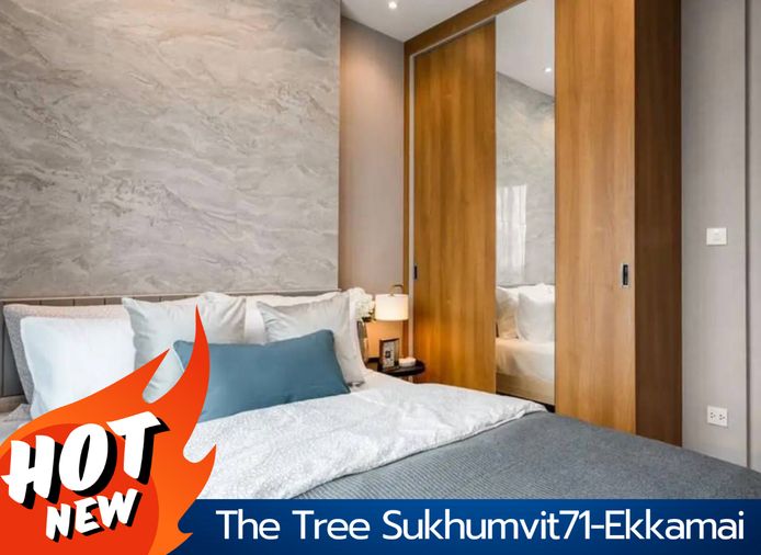 🔥The Tree Sukhumvit 71 🔥 ห้องตกแต่ง พร้อมเฟอร์นิเจอร์ครบ พร้อมเข้าอยู่//สอบถามเพิ่มเติมที่ LineOfficial:@Promptyou1