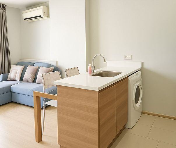 ให้เช่า ราคาดี🔥ห้องไซส์ 45 ตรม. ชั้นสูง 20+ เฟอร์ครบ พร้อมอยุ่ แค่ 20,000 บาท/เดือน