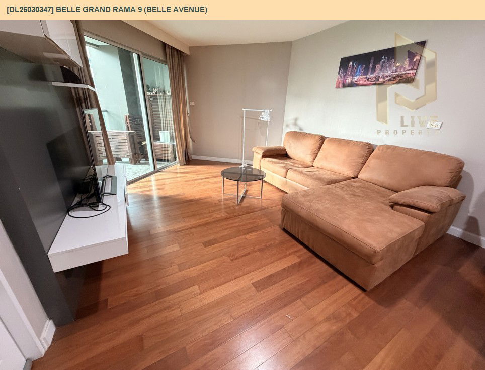 รูป DL26030347 ให้เช่าคอนโด เบล แกรนด์ พระราม 9 (เบล อเวนิว) (Belle Grand Rama 9 (Belle Avenue)) ใกล้ MRT พระราม 9 พร้อมเข้าอยู่ โทรด่วน 0614453194 LineID @162cjixi - รูปที่ 3/7