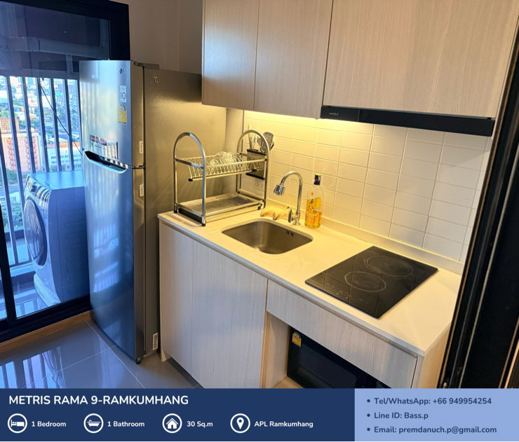 รูป [For Sale] *ห้องมุม* Metris Rama 9 - Ramkumhang คอนโด Pet Friendly ใกล้ AirportLink รามคำแหง 🐾   - รูปที่ 7/25