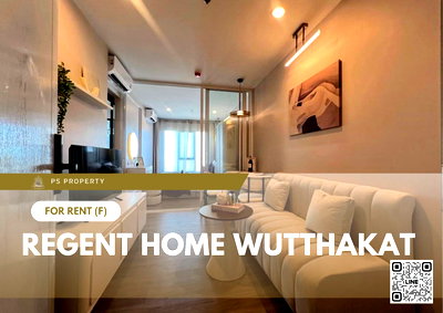 Condos for rent : For rent 📍 Regent Home Wutthakat 📍 Fully furnished with appliances. Near BTS Wutthakat.