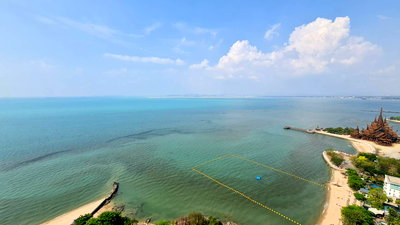 ขายคอนโด : ✨️ต่ำกว่าราคาตลาด 9.79 ล้านบาท #บ้านปลายหาดพัทยาคอนโด✨️ 2 ห้องนอน ชั้นสูง วิวทะเล ต่างชาติซื้อได้ ติดหาด ใกล้ห้าง Terminal 21✨️