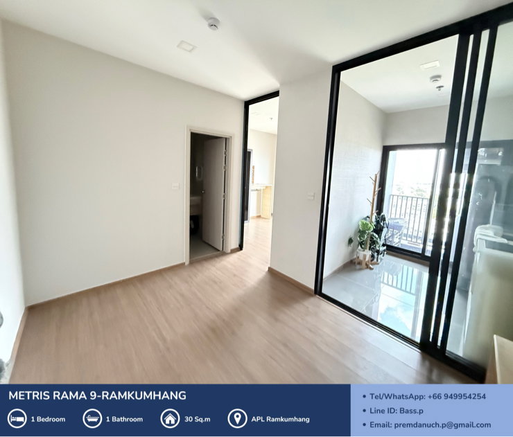 รูป [For Sale] *ห้องมุม* Metris Rama 9 - Ramkumhang คอนโด Pet Friendly ใกล้ AirportLink รามคำแหง 🐾   - รูปที่ 1/25
