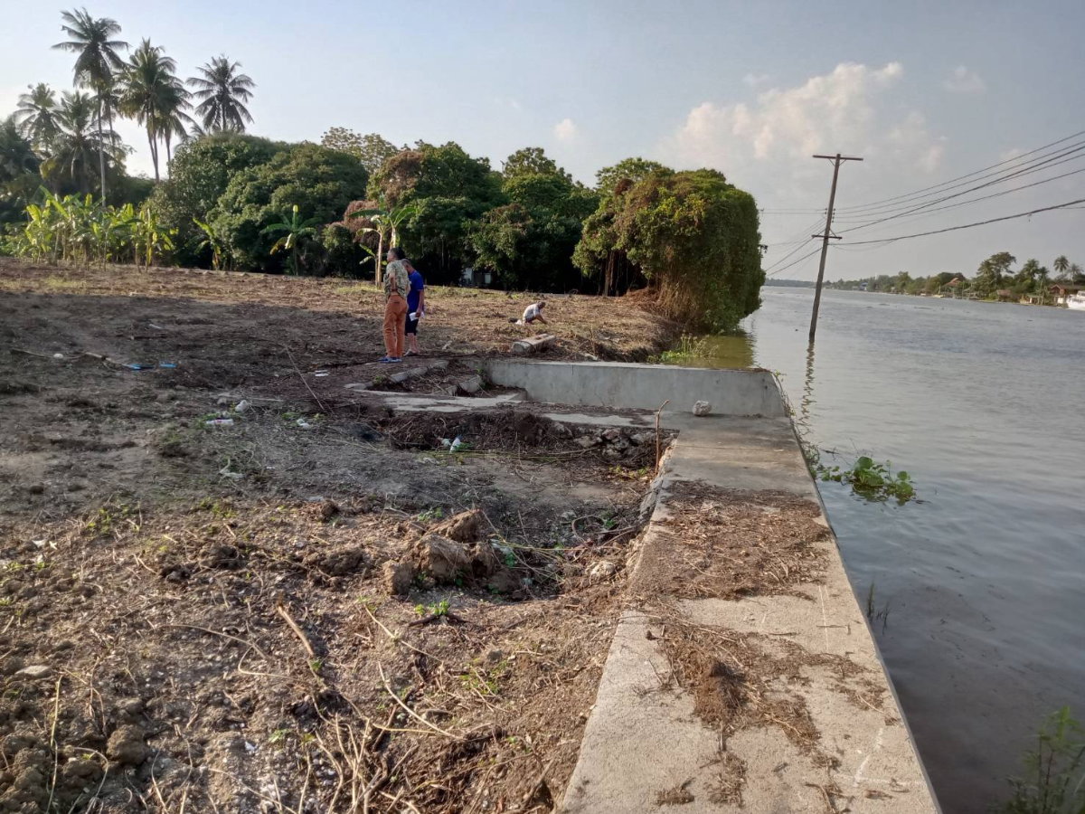 รูป ขายที่ดินติดแม่น้ำแม่กลอง อำเภอบางคนที จังหวัดสมุทรสงคราม (แปลงสวยฮวงจุ้ยแอ่งท้องมังกร จากซินแสจีนตระกูลเจ้าของที่ที่ทำธุรกิจระดับ TOP 10 ของประเทศ) - รูปที่ 7/7