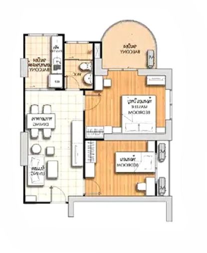 9103, 2 Br. condo for rent, Supalai Park Asoke-Ratchada